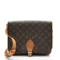 Louis Vuitton Vintage Monogram Canvas Cartouchiere XL Shoulder Bag