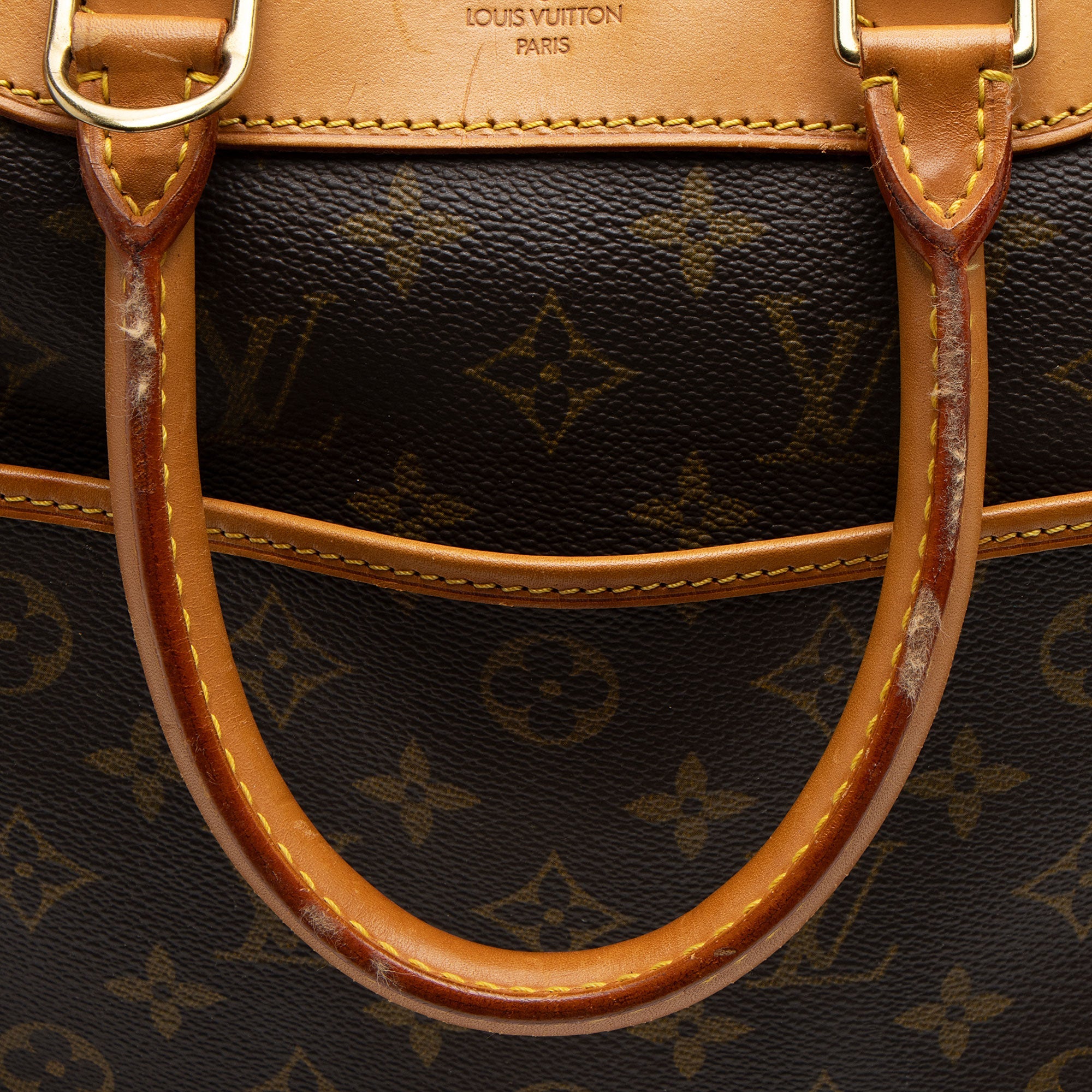 Louis Vuitton Vintage Monogram Canvas Deauville Satchel (SHF-HqTgh0)