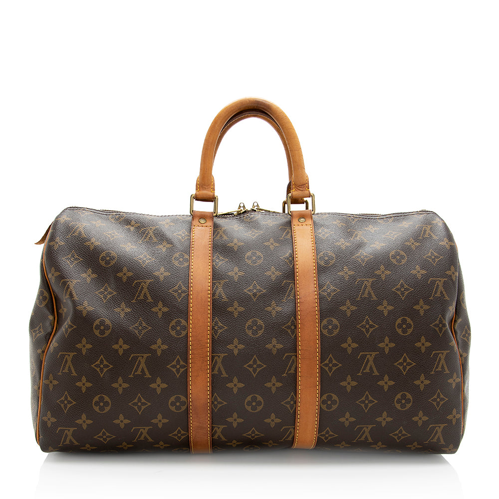 Louis Vuitton Vintage Monogram Canvas Keepall 45 Duffel Bag - FINAL SALE (SHF-19385)