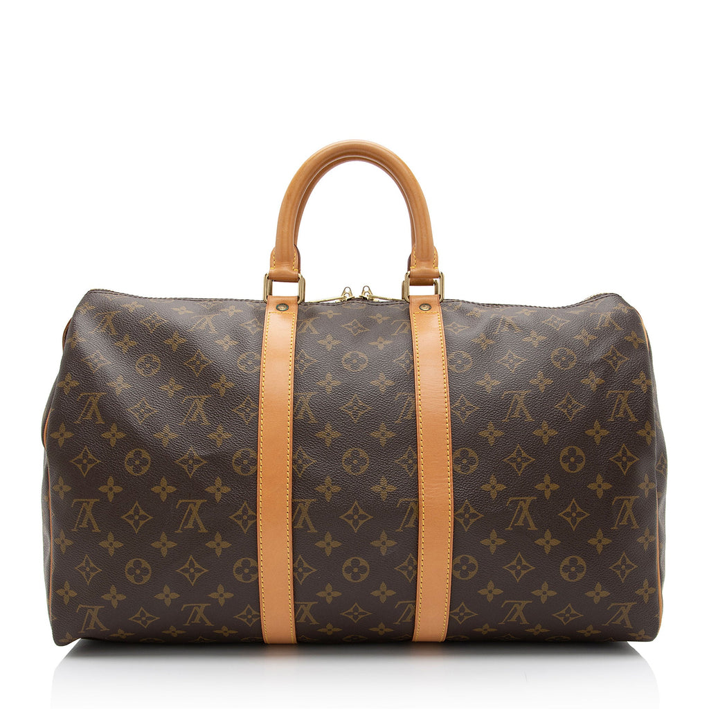Louis Vuitton Vintage Monogram Canvas Keepall 45 Duffle Bag (SHF-xDEIn1)