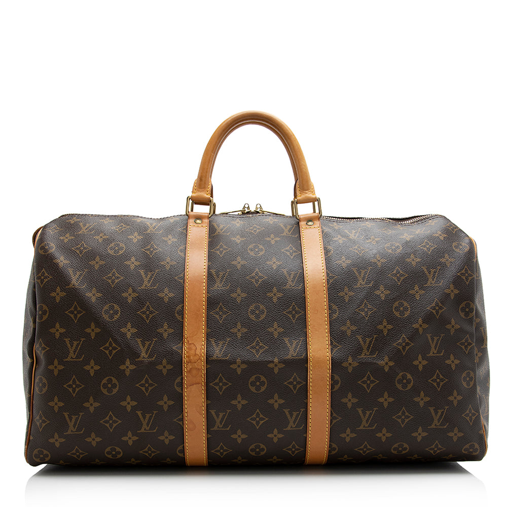 Louis Vuitton Vintage Monogram Canvas Keepall 50 Duffel Bag (SHF-21185)