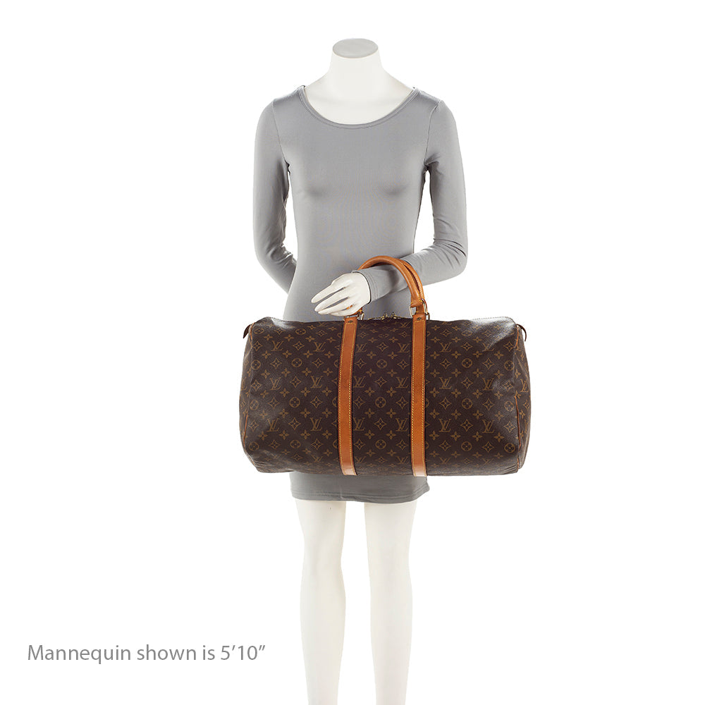 Louis Vuitton Vintage Monogram Canvas Keepall 50 Duffel Bag (SHF-21185)