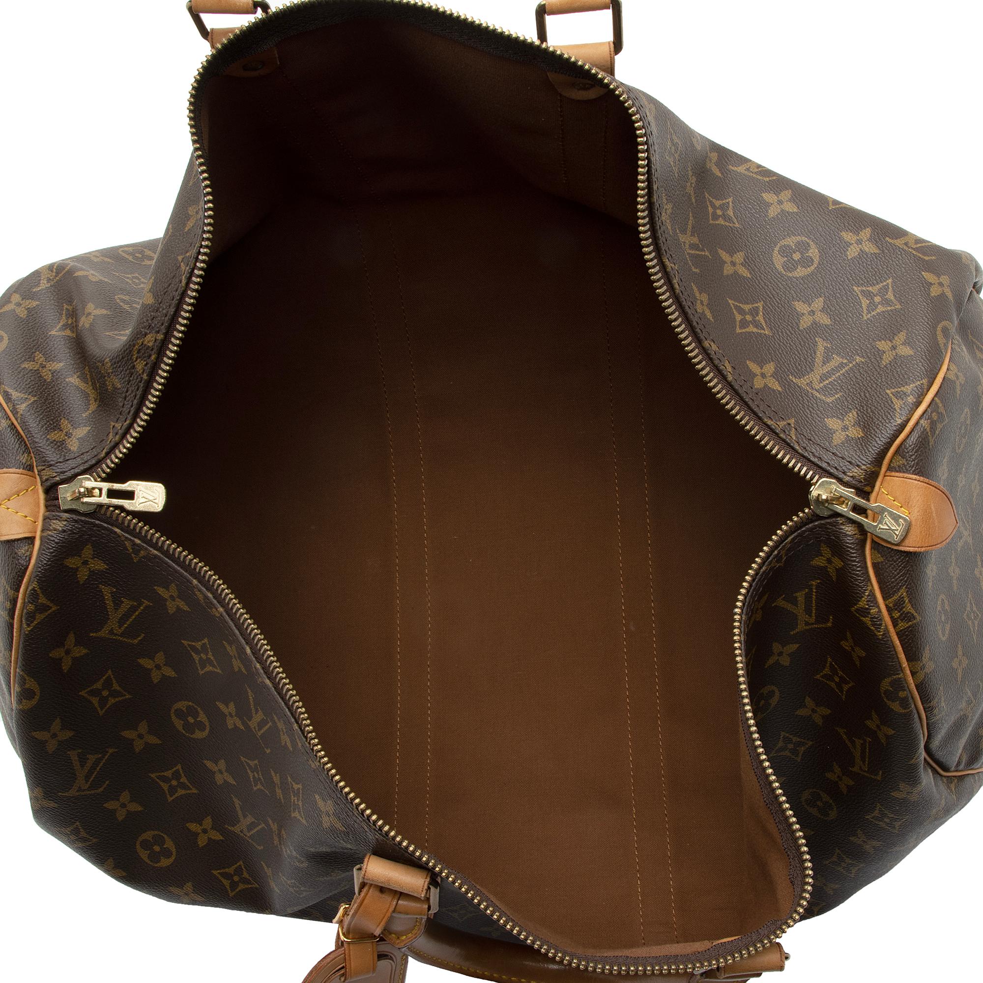 Louis Vuitton Vintage Monogram Canvas Keepall 55 Duffle Bag (SHF-s4h4Kj)