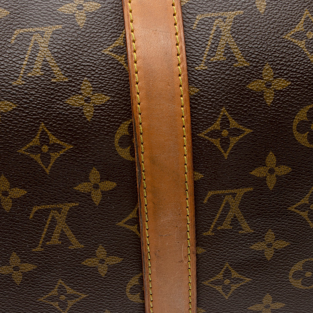 Louis Vuitton Vintage Monogram Canvas Keepall Bandouliere 50 Duffel Bag (SHF-22254)
