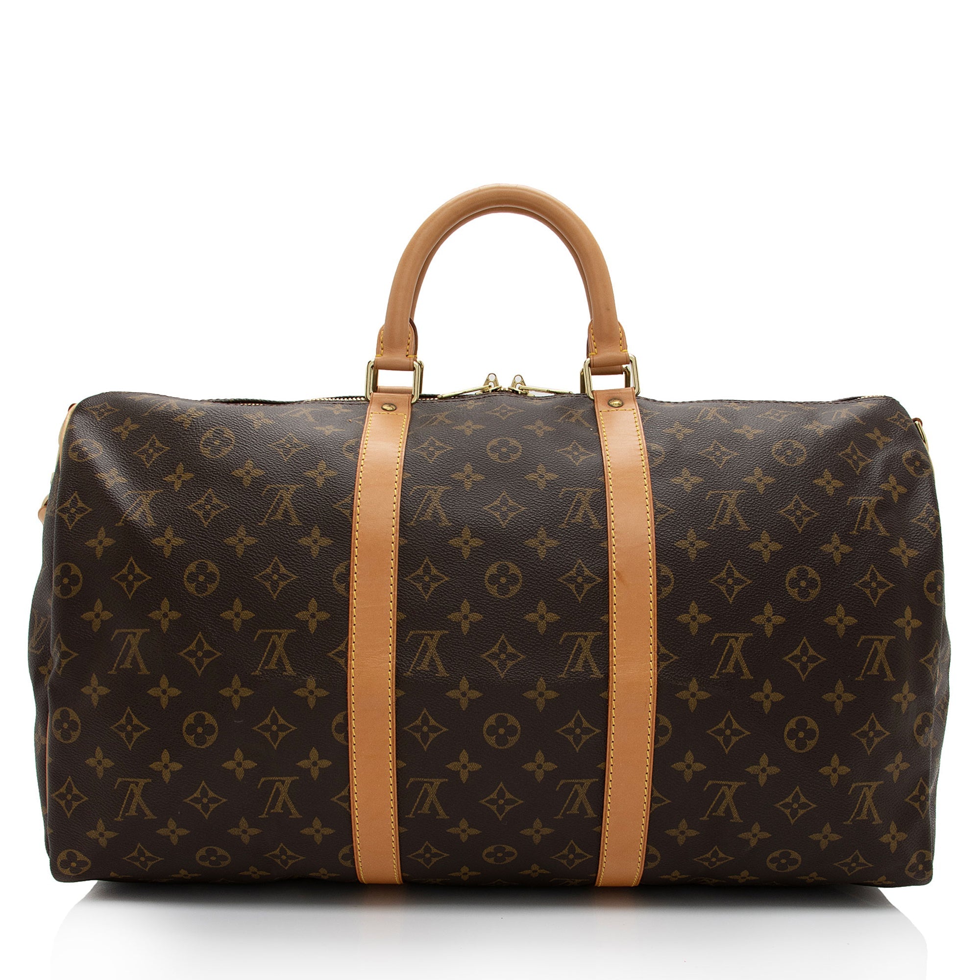 Louis Vuitton Vintage Monogram Canvas Keepall Bandouliere 50 Duffle Bag (SHF-geZCJA)