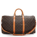 Louis Vuitton Vintage Monogram Canvas Keepall Bandouliere 50 Duffle Bag (SHF-vjjT94)