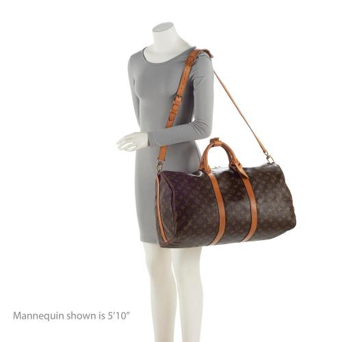 Louis Vuitton Vintage Monogram Canvas Keepall Bandouliere 50 Duffle Bag (SHF-rd0wWP)
