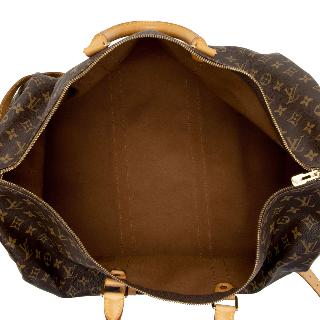 Louis Vuitton Vintage Monogram Canvas Keepall Bandouliere 55 Duffle Bag (SHF-g634Q4)