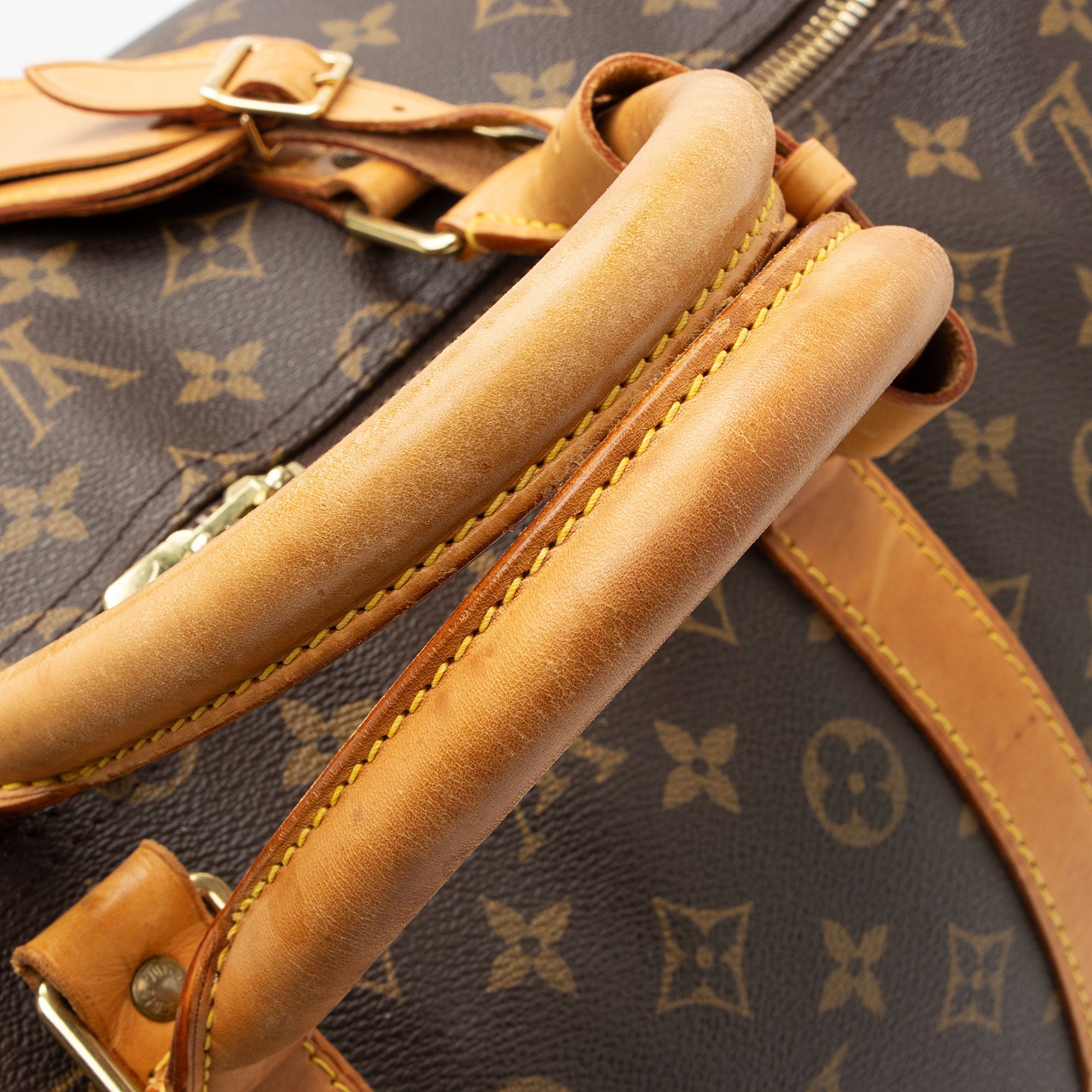 Louis Vuitton Vintage Monogram Canvas Keepall Bandouliere 55 Duffle