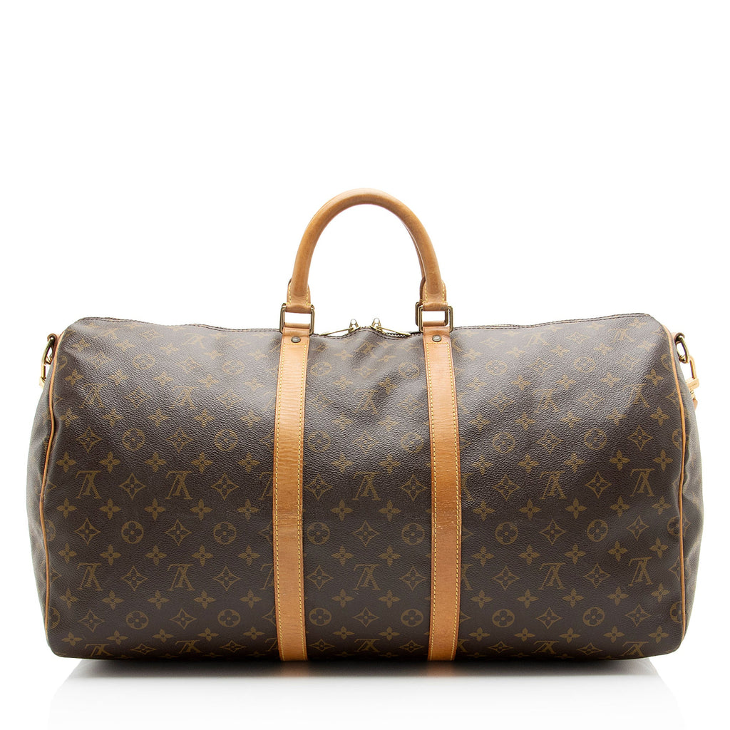 Louis Vuitton Vintage Monogram Canvas Keepall Bandouliere 55 Duffle