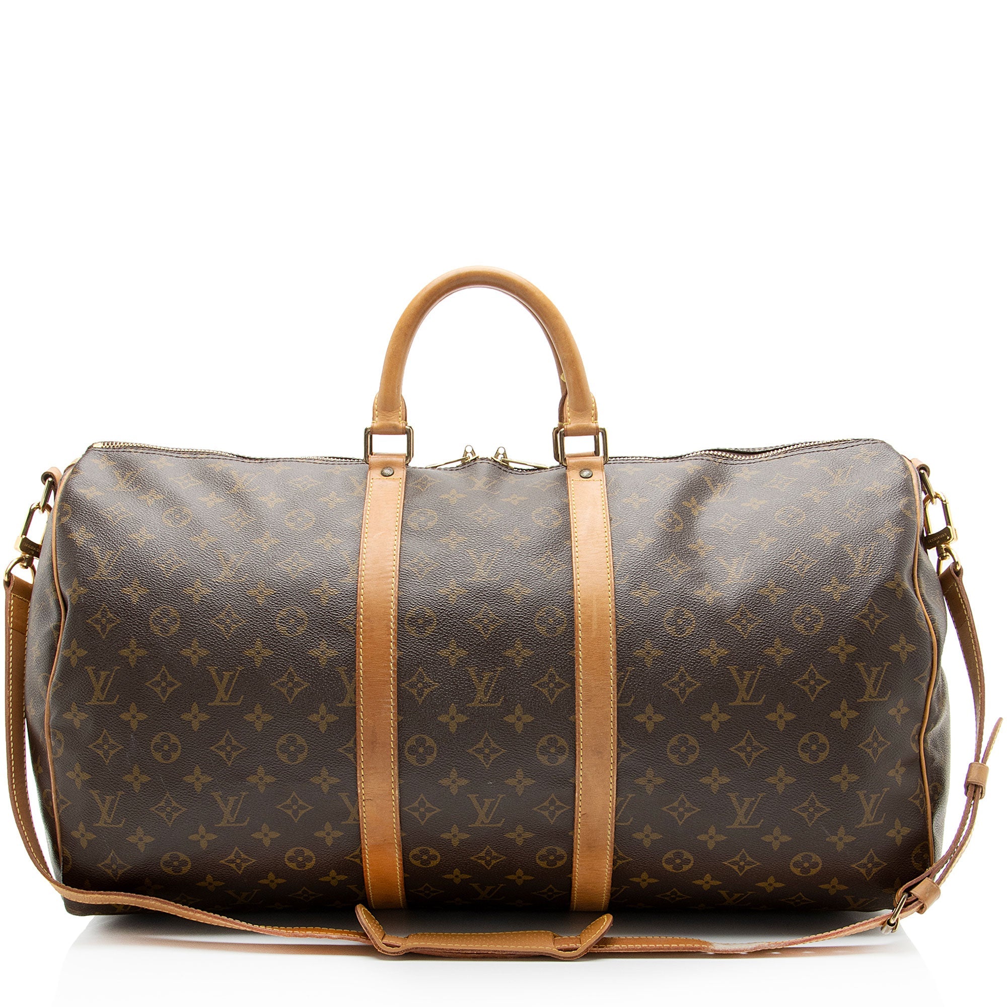 Louis Vuitton Vintage Monogram Canvas Keepall Bandouliere 55 Duffle