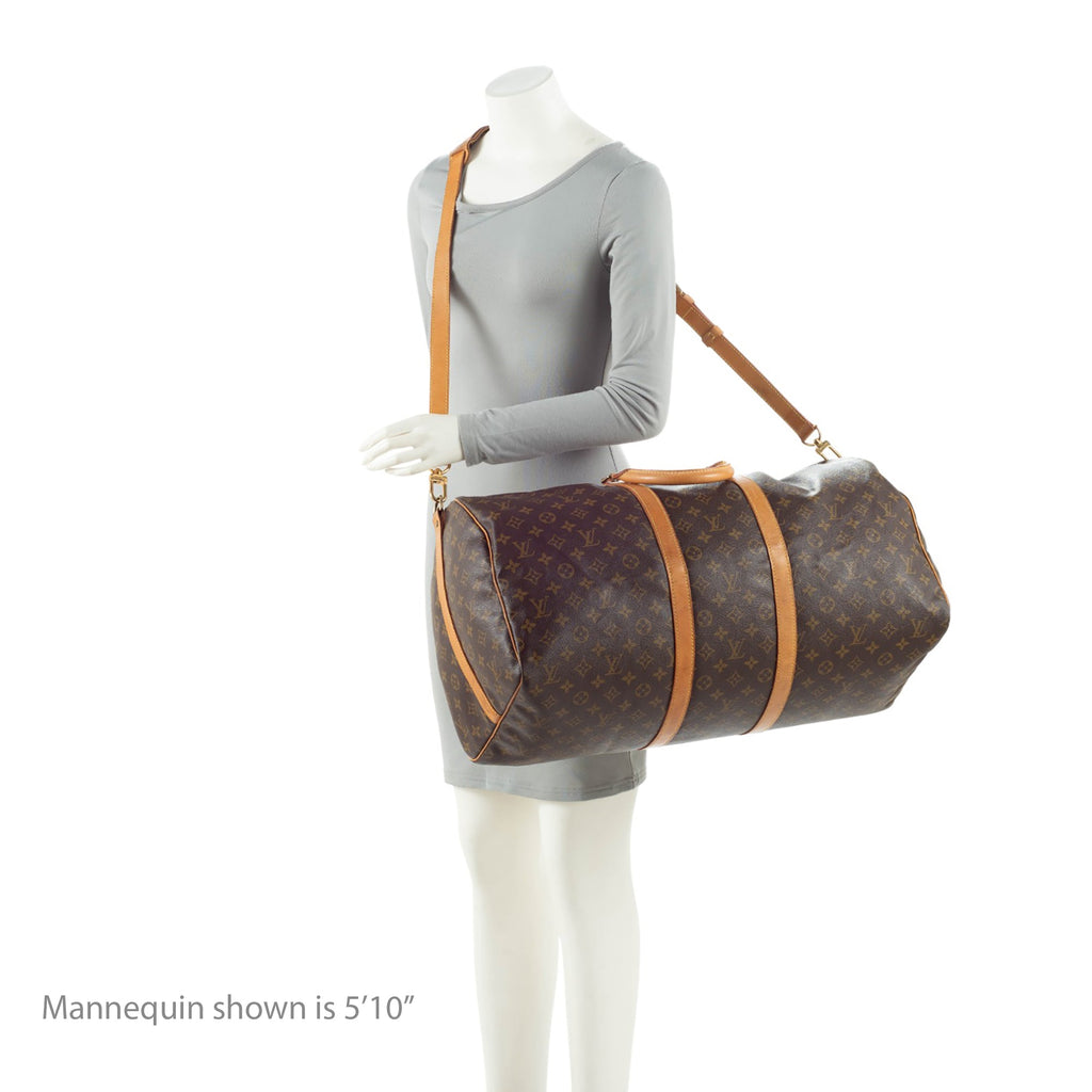 Louis Vuitton Vintage Monogram Canvas Keepall Bandouliere 55 Duffle