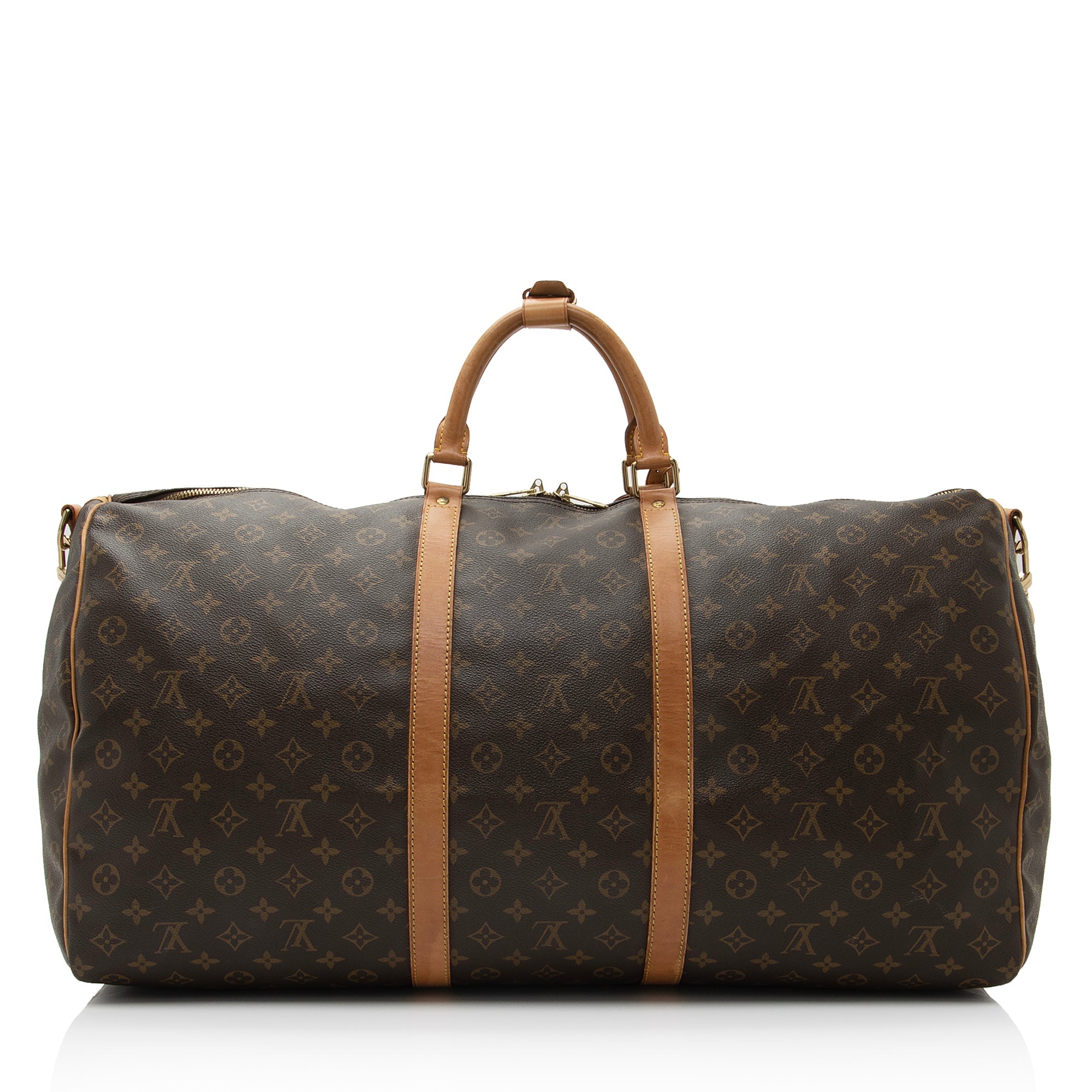 Louis Vuitton Vintage Monogram Canvas Keepall Bandouliere 60 Duffle Bag (SHF-Nob4B7)