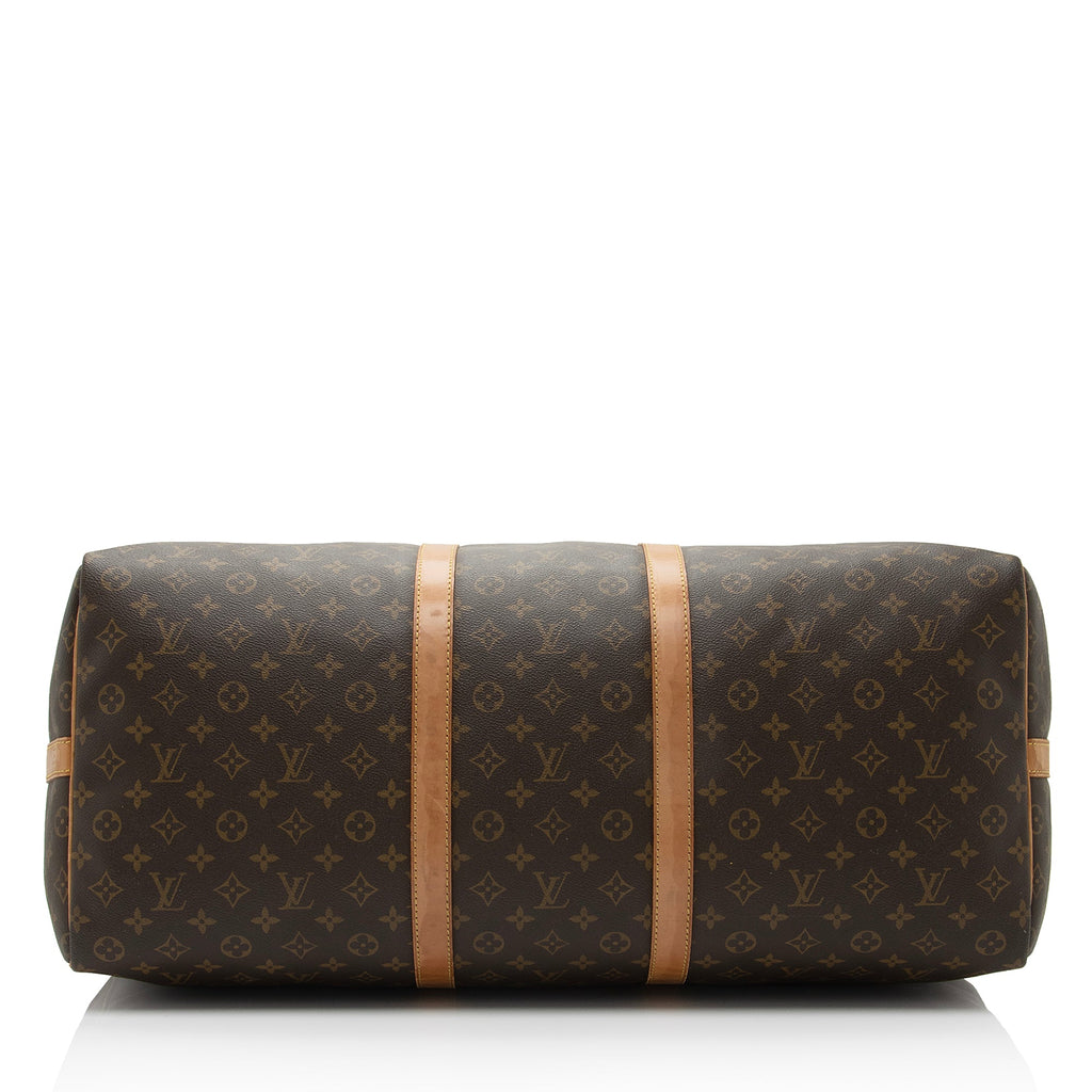 Louis Vuitton Vintage Monogram Canvas Keepall Bandouliere 60 Duffle Bag (SHF-Nob4B7)