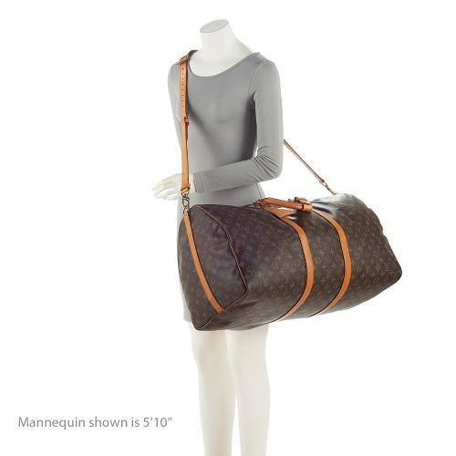 Louis Vuitton Vintage Monogram Canvas Keepall Bandouliere 60 Duffle Bag (SHF-2g6q76)
