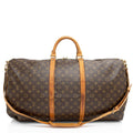 Louis Vuitton Vintage Monogram Canvas Keepall Bandouliere 60 Duffle (SHF-Pcqeua)