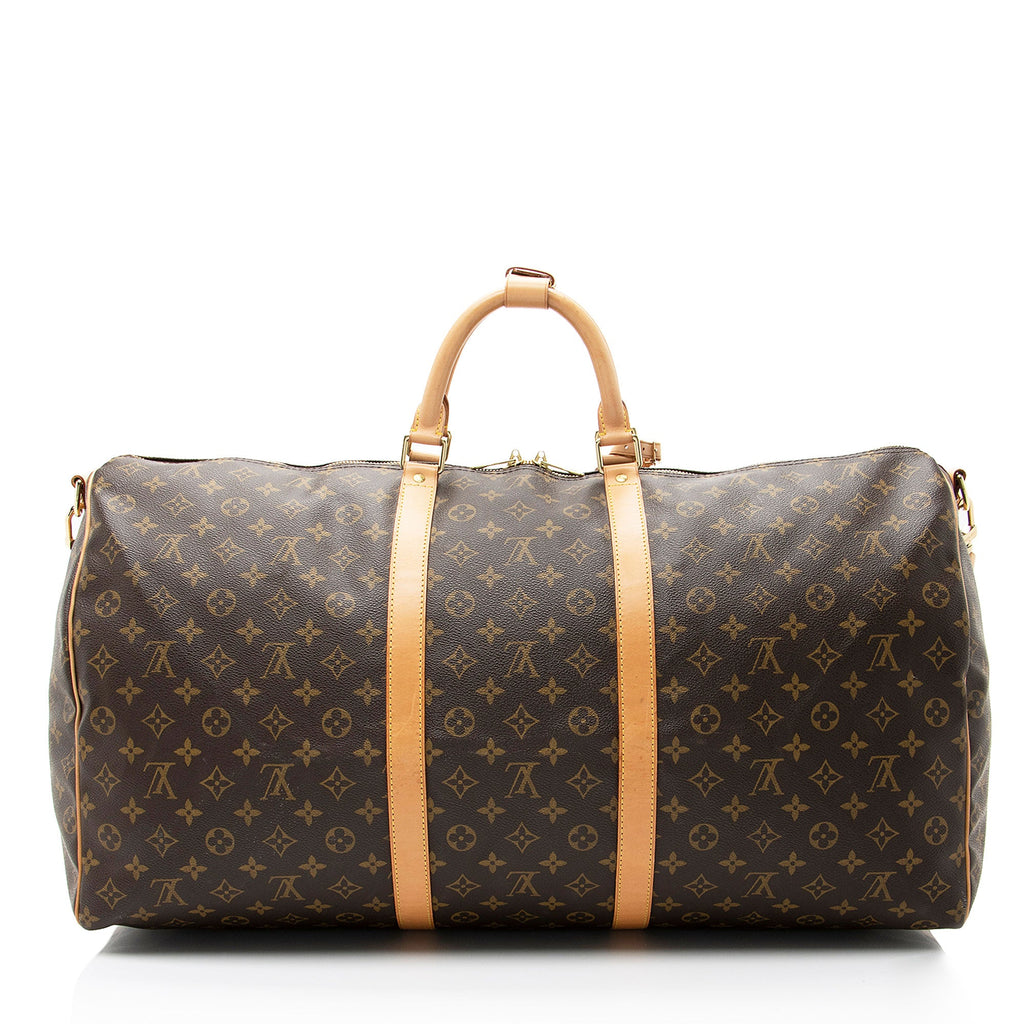 Louis Vuitton Vintage Monogram Canvas Keepall Bandouliere 60 Duffle