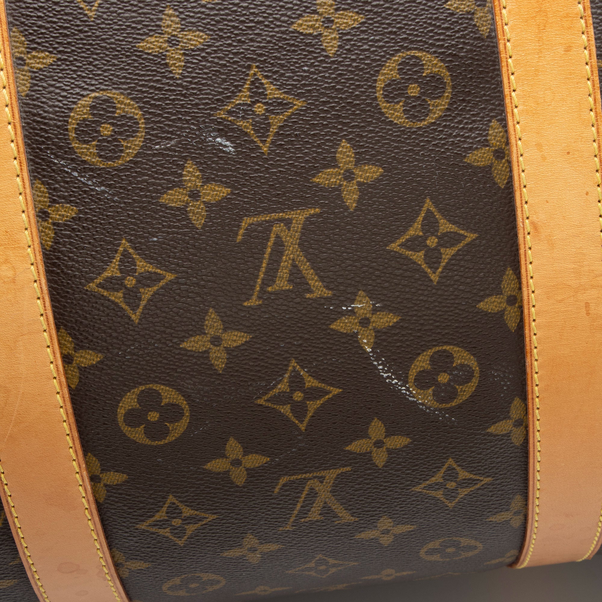 Louis Vuitton Vintage Monogram Canvas Keepall Bandouliere 60 Duffle