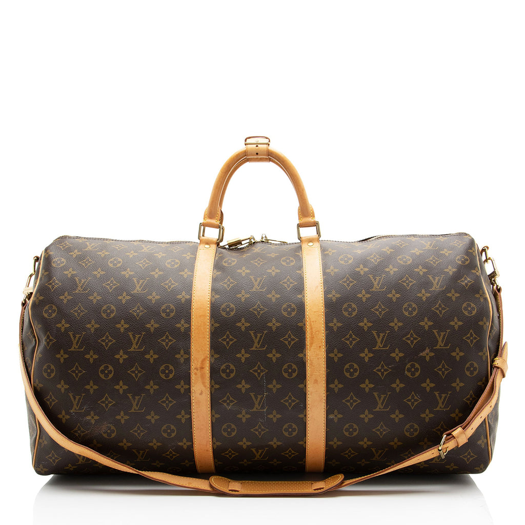 Louis Vuitton Vintage Monogram Canvas Keepall Bandouliere 60 Duffle