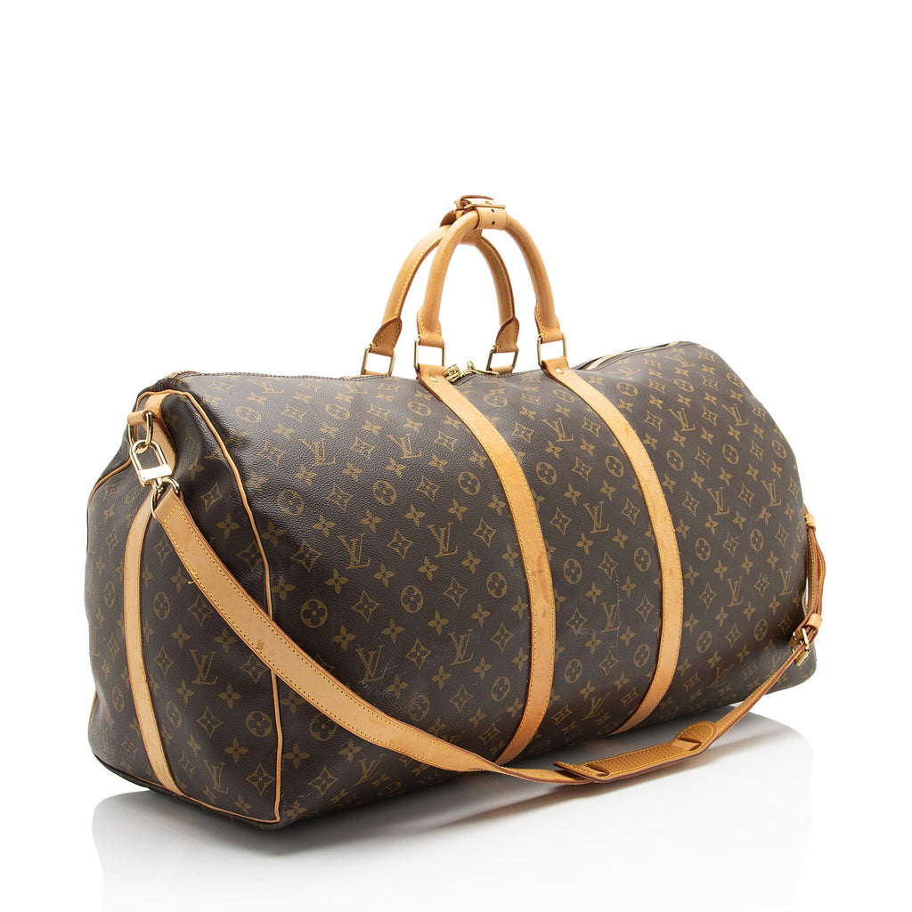 Louis Vuitton Vintage Monogram Canvas Keepall Bandouliere 60 Duffle