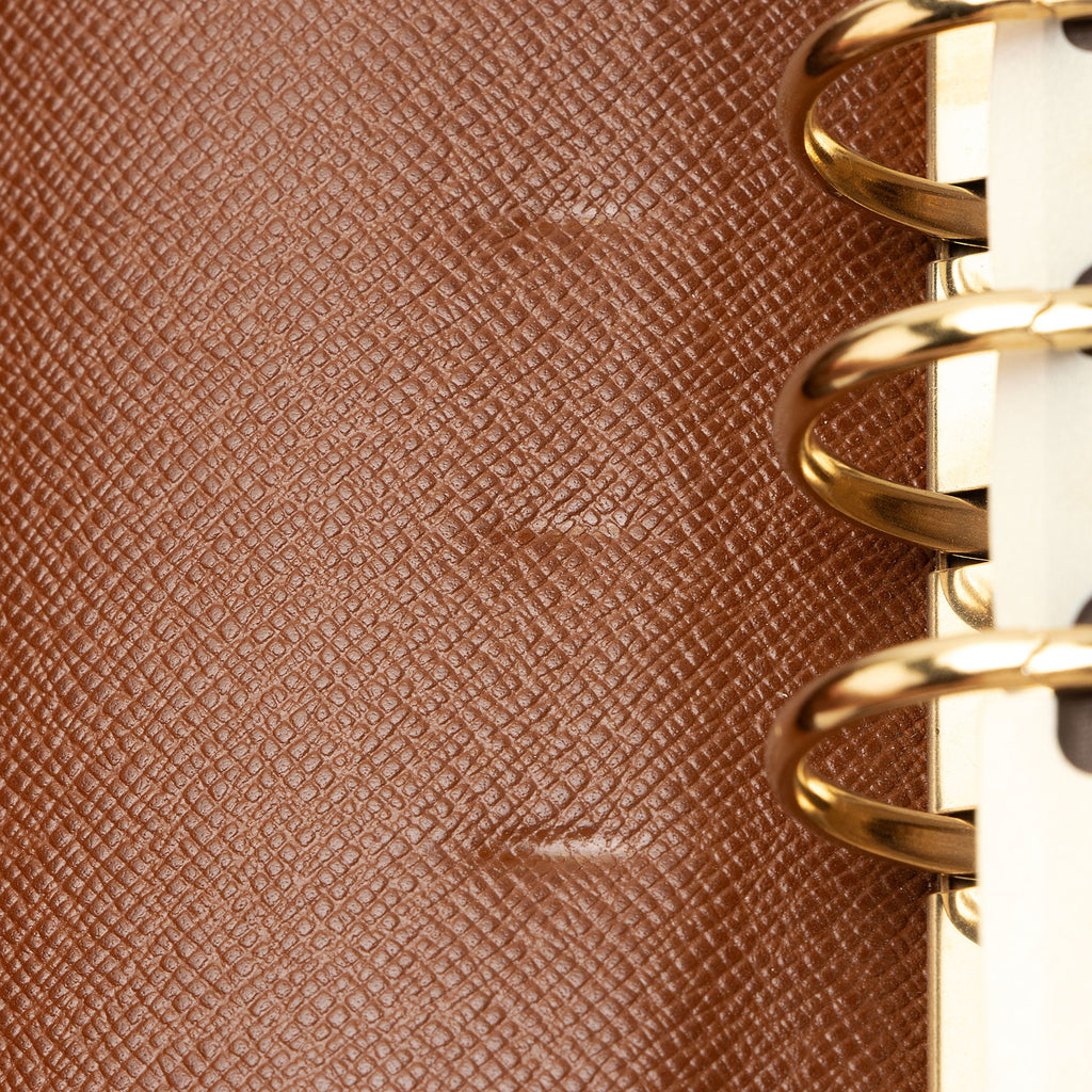 Louis Vuitton Vintage Monogram Canvas Large Ring Agenda Cover