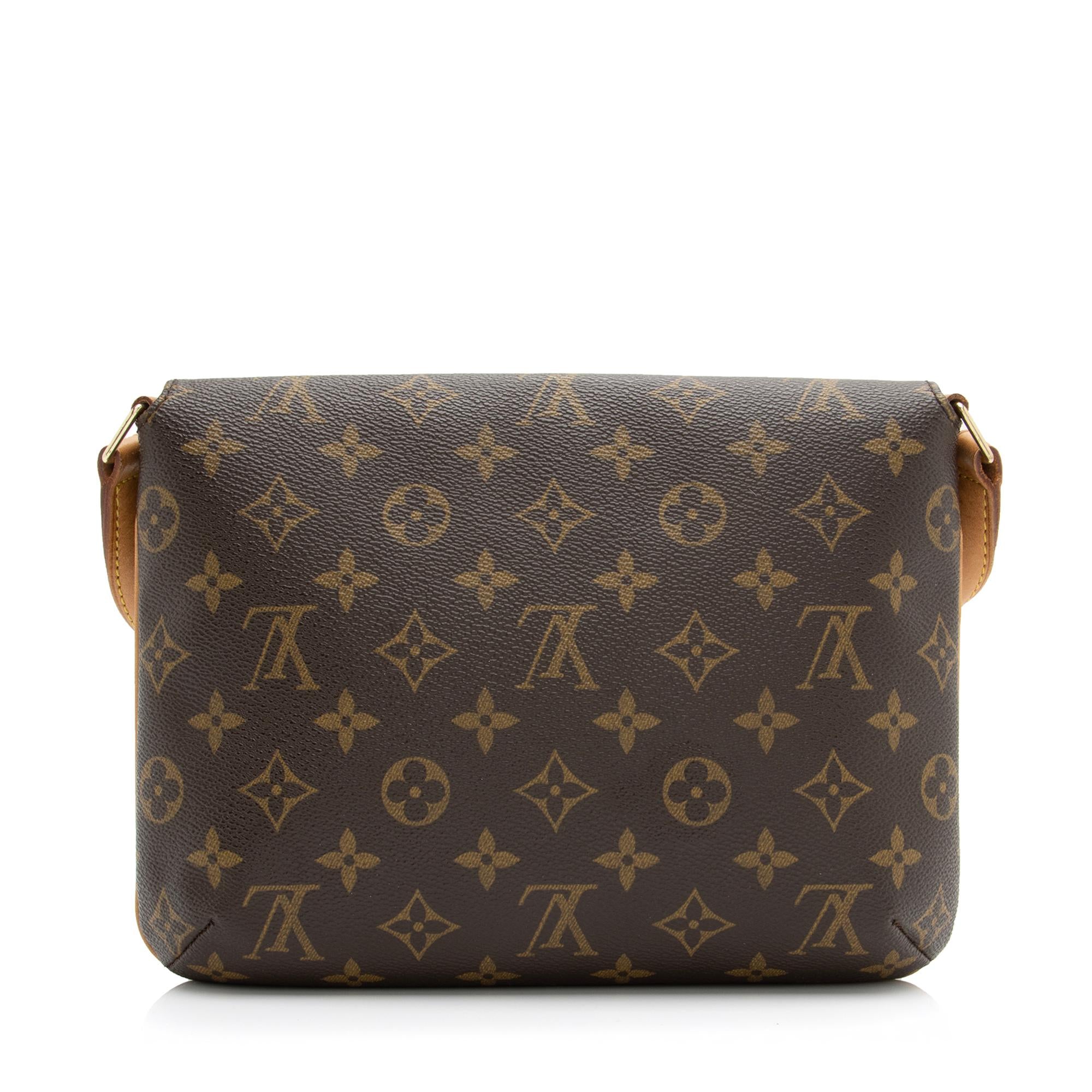 Louis Vuitton Vintage Monogram Canvas Musette Tango Shoulder Bag (SHF-23533)