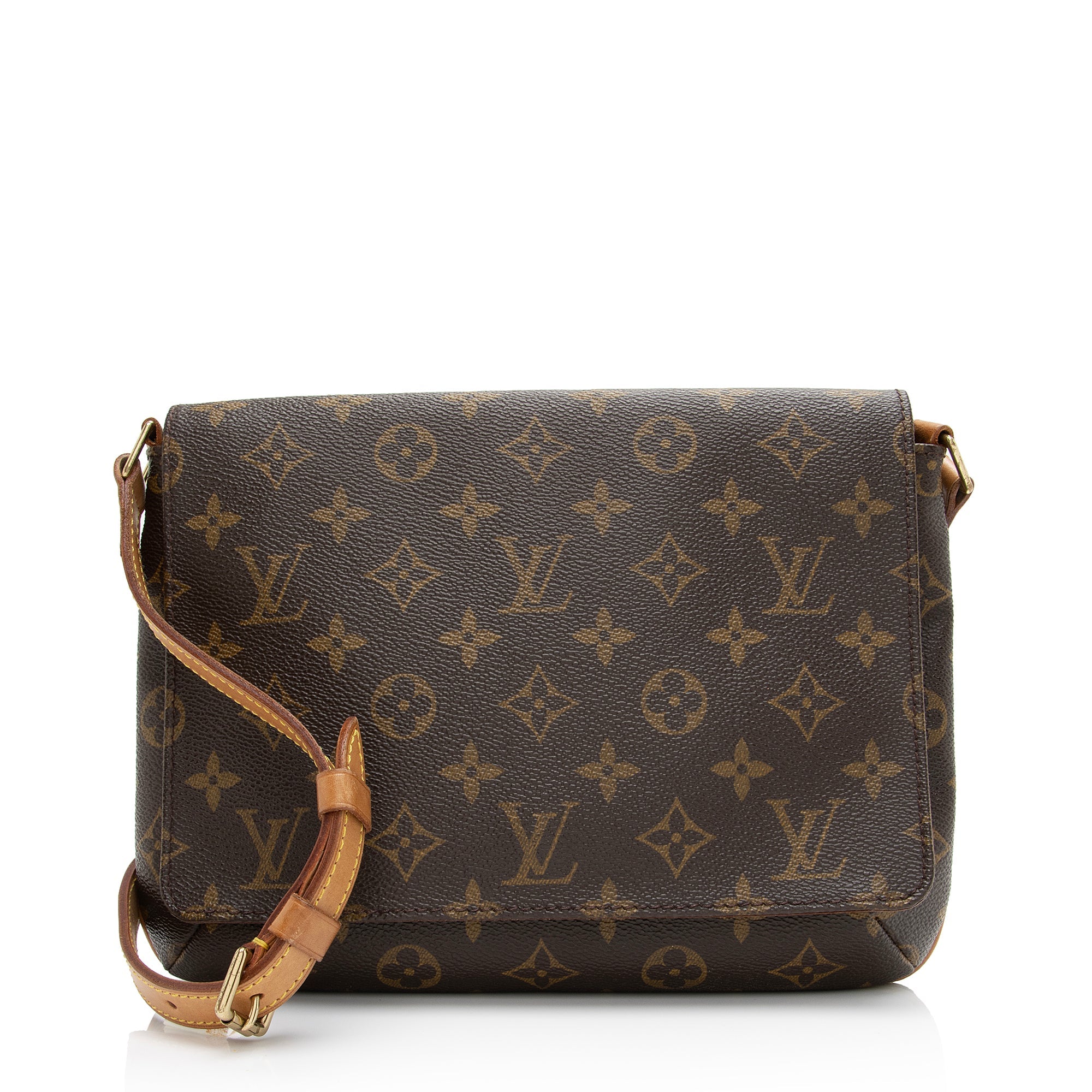 Louis Vuitton Vintage Monogram Canvas Musette Tango Shoulder Bag (SHF-vU796M)