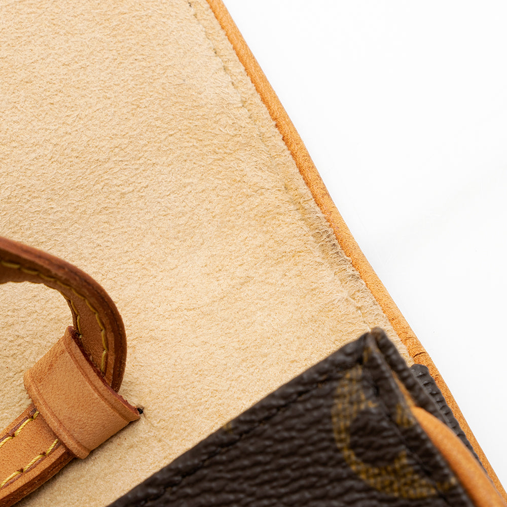 Louis Vuitton Vintage Monogram Canvas Pochette Twin GM Shoulder Bag (SHF-20305)