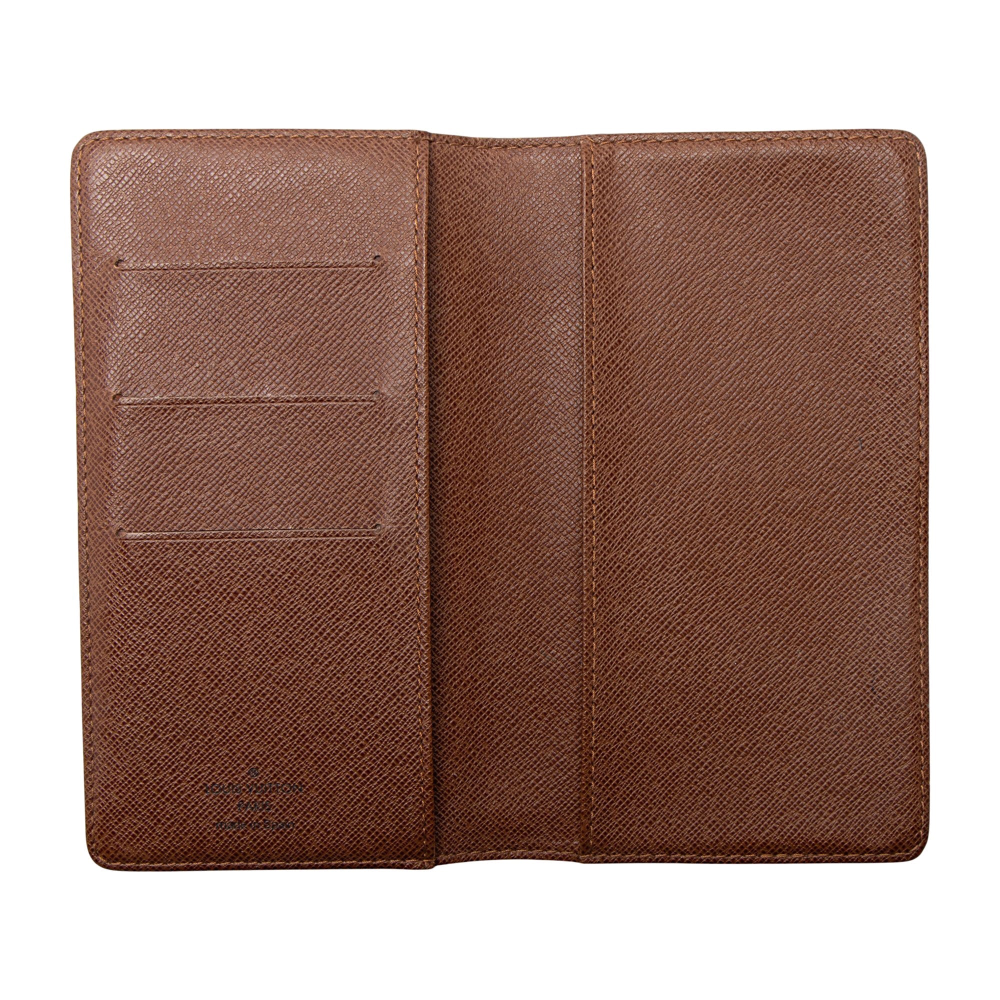 Louis Vuitton Vintage Monogram Canvas Pocket Agenda Checkbook Cover