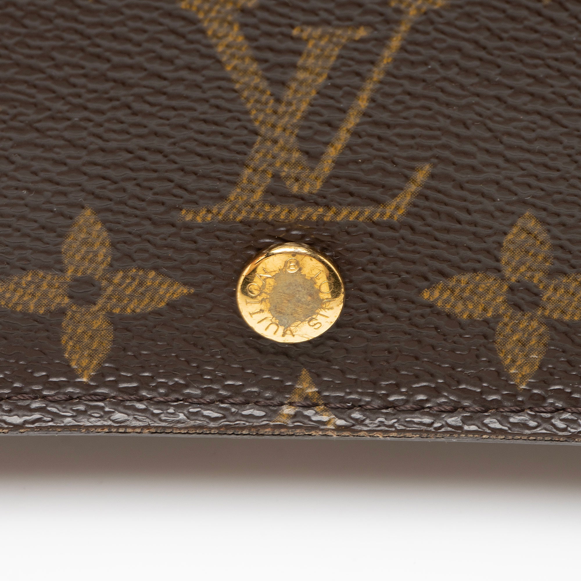 Louis Vuitton Vintage Monogram Canvas Porte Monnaie Tresor Wallet