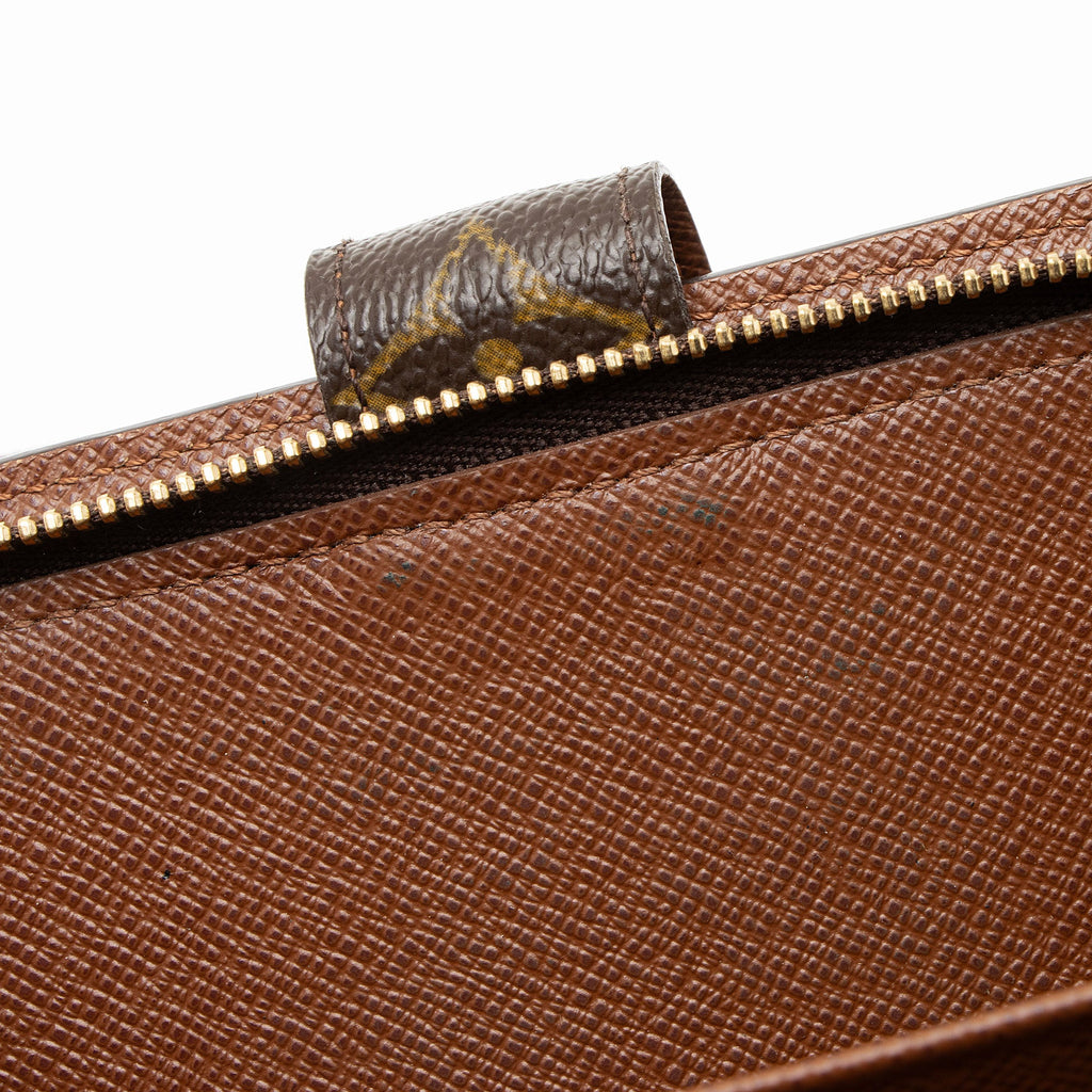 Louis Vuitton Vintage Monogram Canvas Porte Papier Zipper Wallet