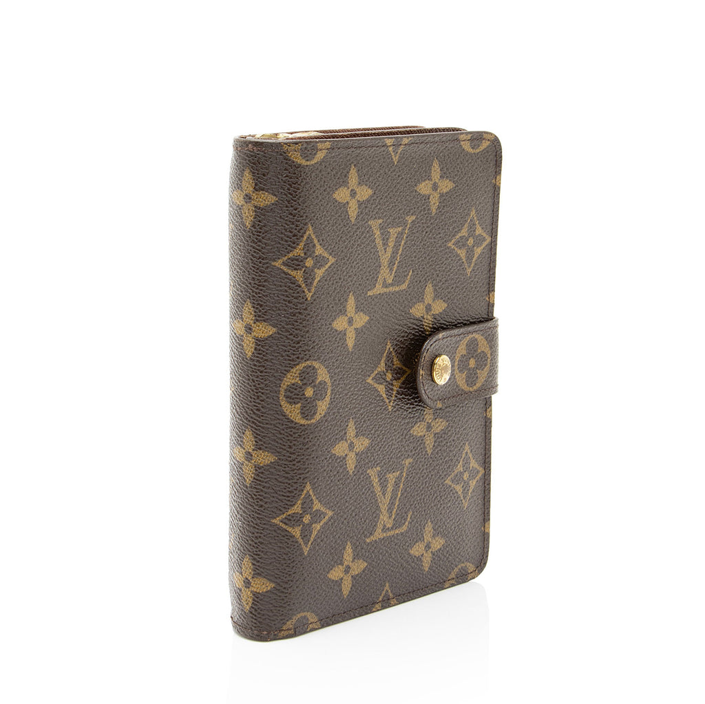 Louis Vuitton Vintage Monogram Canvas Porte Papier Zipper Wallet
