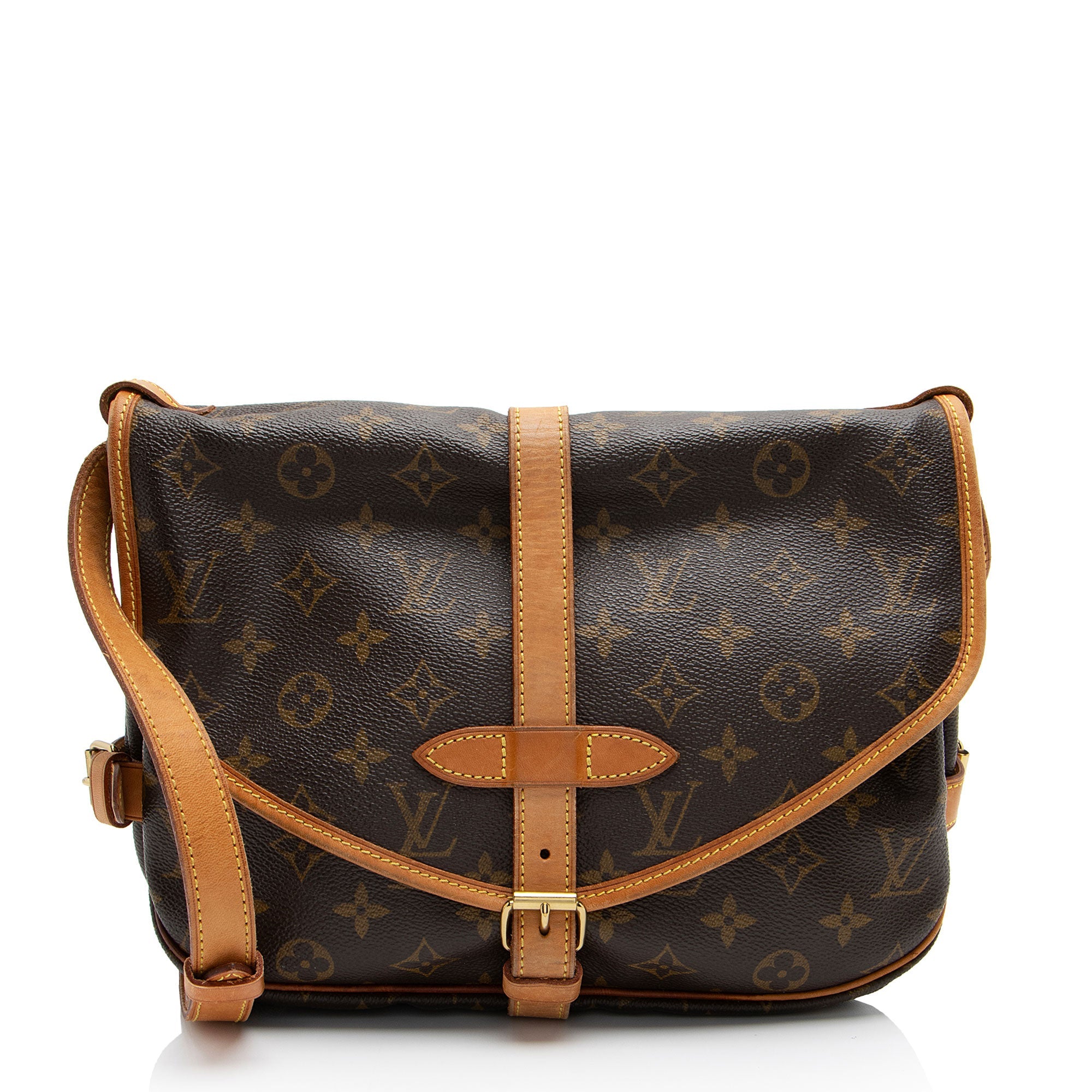 Louis Vuitton Vintage Monogram Canvas Saumur 30 Messenger (SHF-jWAQc2)