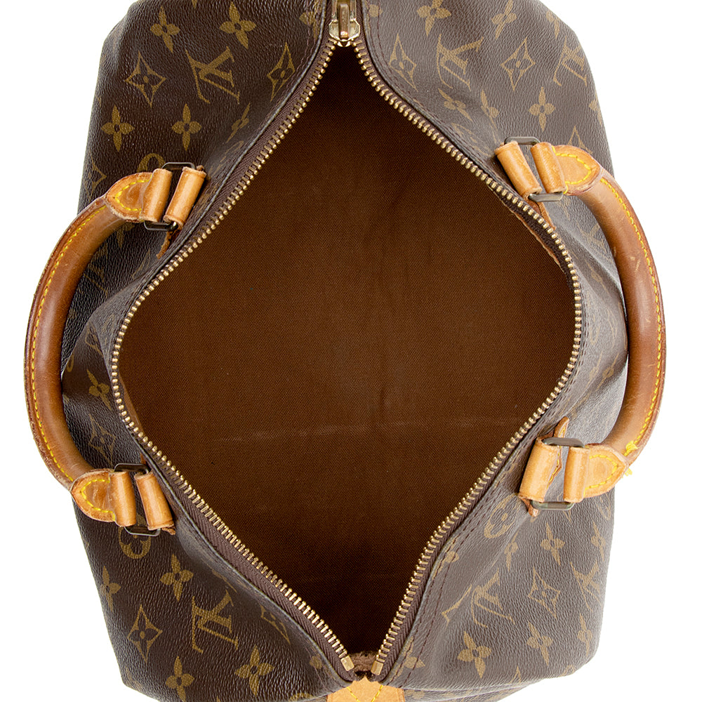 Louis Vuitton Vintage Monogram Canvas Speedy 30 Satchel (SHF-16597)