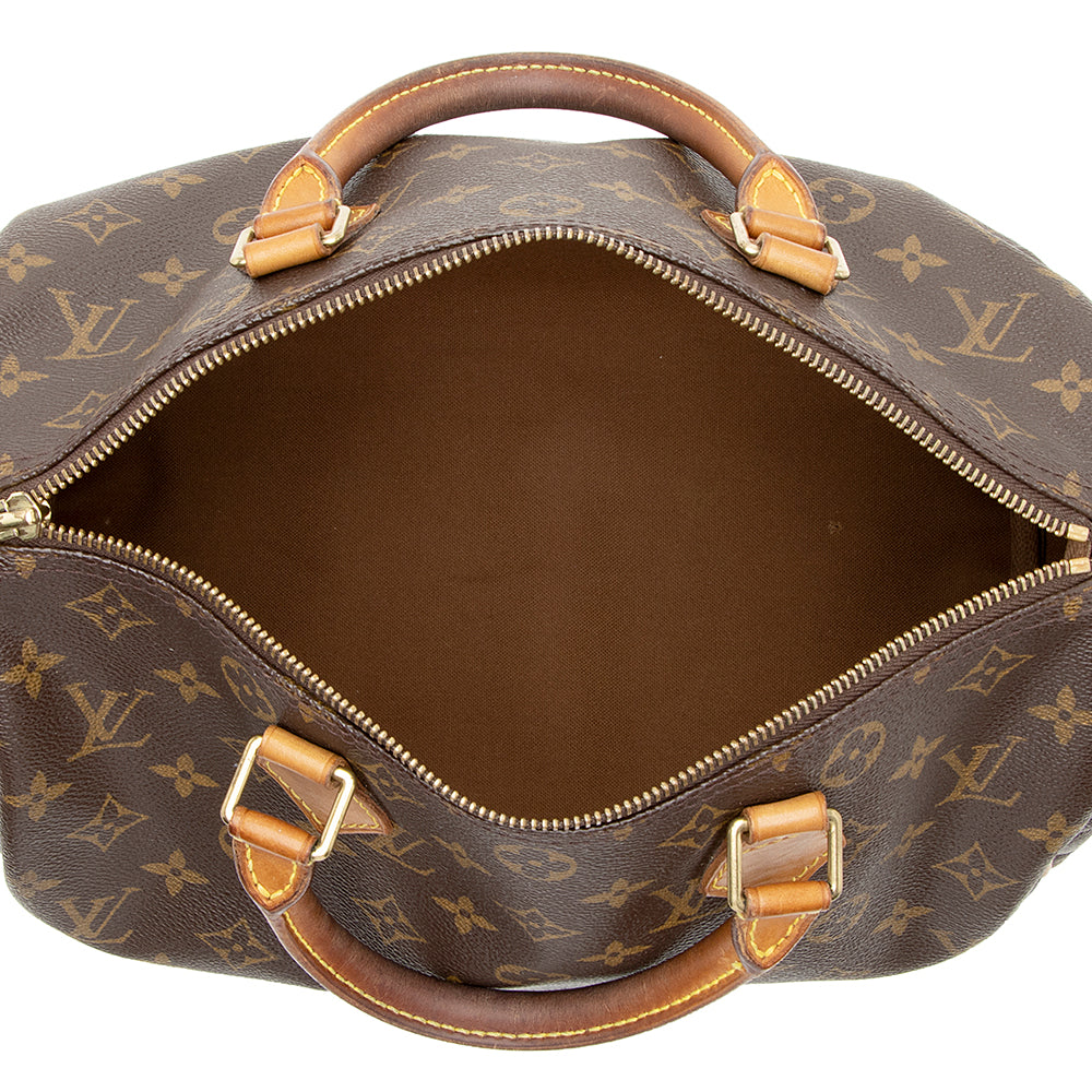 Louis Vuitton Vintage Monogram Canvas Speedy 30 Satchel - FINAL SALE (SHF-19138)