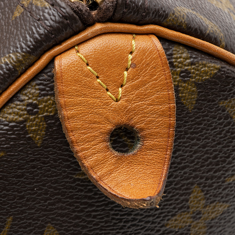 Louis Vuitton Vintage Monogram Canvas Speedy 30 Satchel - FINAL SALE (SHF-20194)