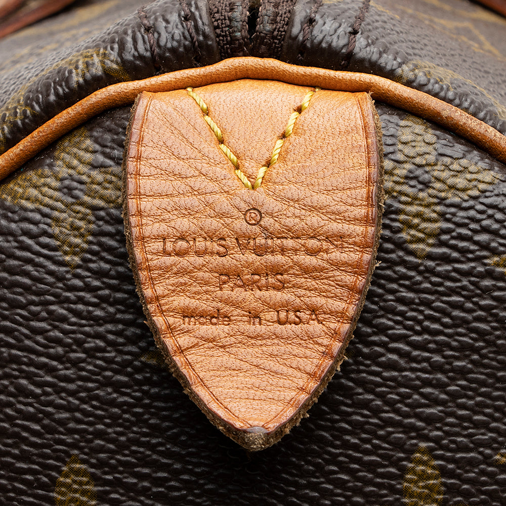 Louis Vuitton Vintage Monogram Canvas Speedy 30 Satchel - FINAL SALE (SHF-20194)