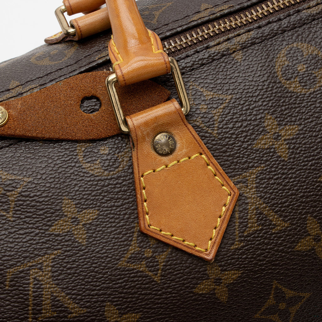 Louis Vuitton Vintage Monogram Canvas Speedy 30 Satchel (SHF-KJo9AE)