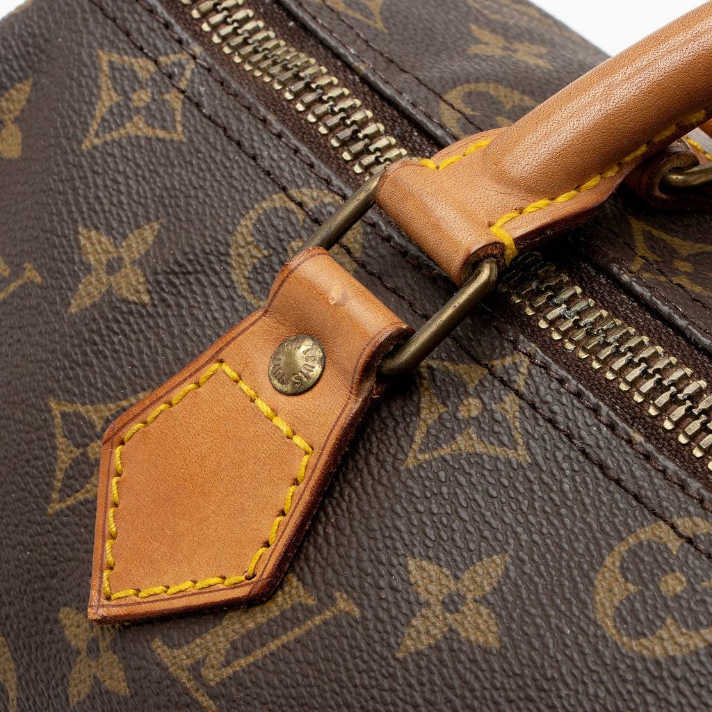 Louis Vuitton Vintage Monogram Canvas Speedy 30 Satchel (SHF-qPZpG7)