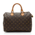 Louis Vuitton Vintage Monogram Canvas Speedy 30 Satchel (SHF-qPZpG7)