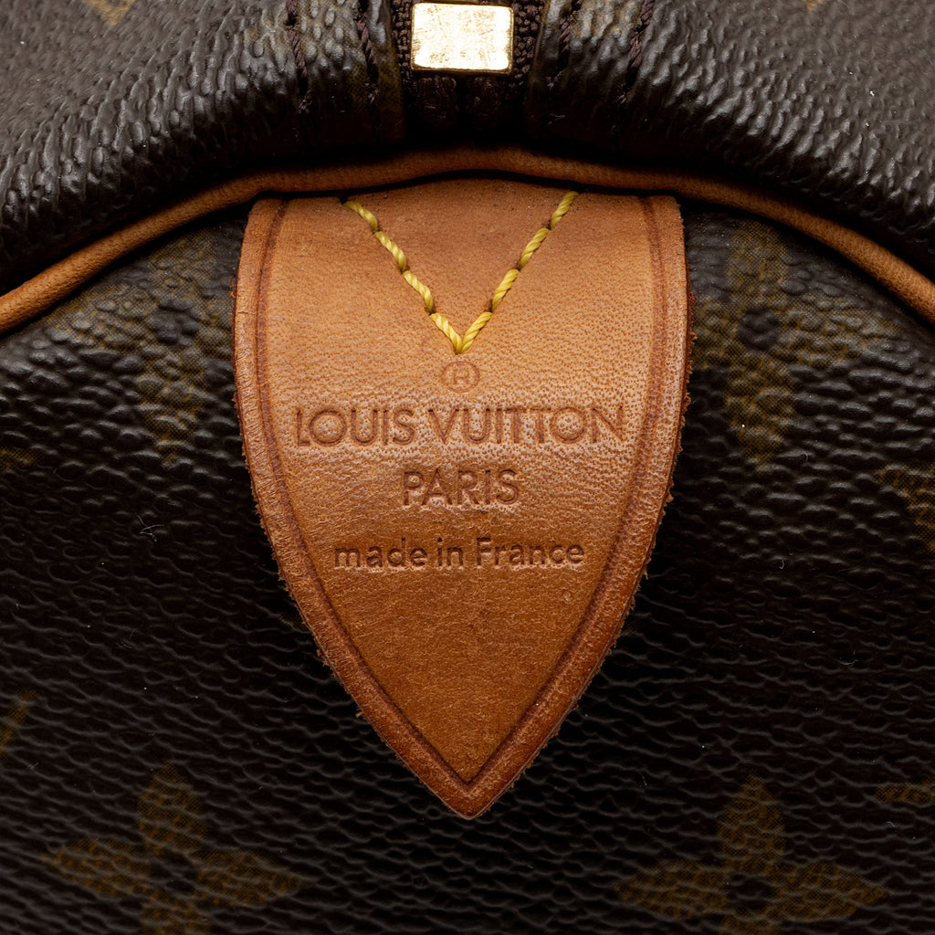 Louis Vuitton Vintage Monogram Canvas Speedy 30 Satchel (SHF-2mH6P9)