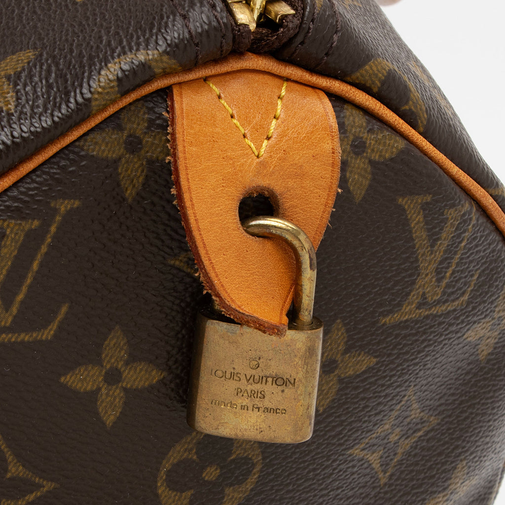 Louis Vuitton Vintage Monogram Canvas Speedy 30 Satchel (SHF-Vrb4VS)