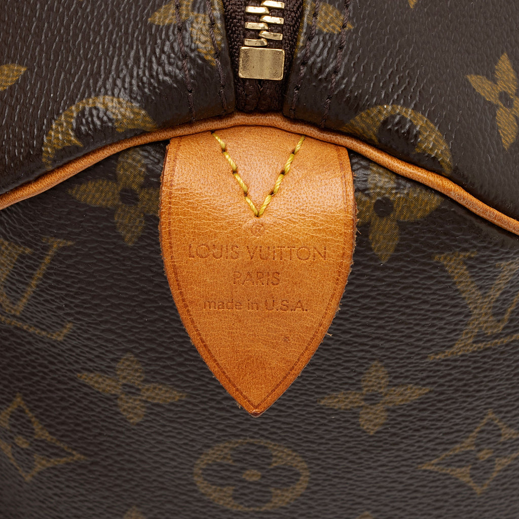 Louis Vuitton Vintage Monogram Canvas Speedy 30 Satchel (SHF-Vrb4VS)