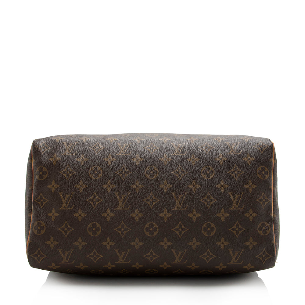 Louis Vuitton Vintage Monogram Canvas Speedy 35 Satchel (SHF-16148)