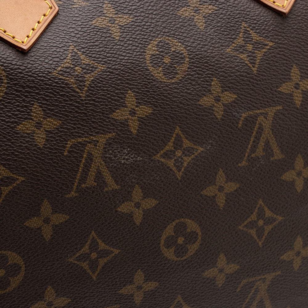 Louis Vuitton Vintage Monogram Canvas Speedy 35 Satchel (SHF-16148)