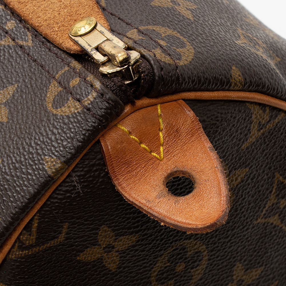 Louis Vuitton Monogram Canvas Speedy 35 Satchel (SHF-18363)