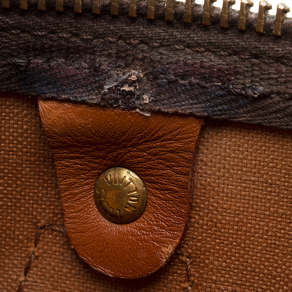 Louis Vuitton Vintage Monogram Canvas Speedy 35 Satchel (SHF-18502)