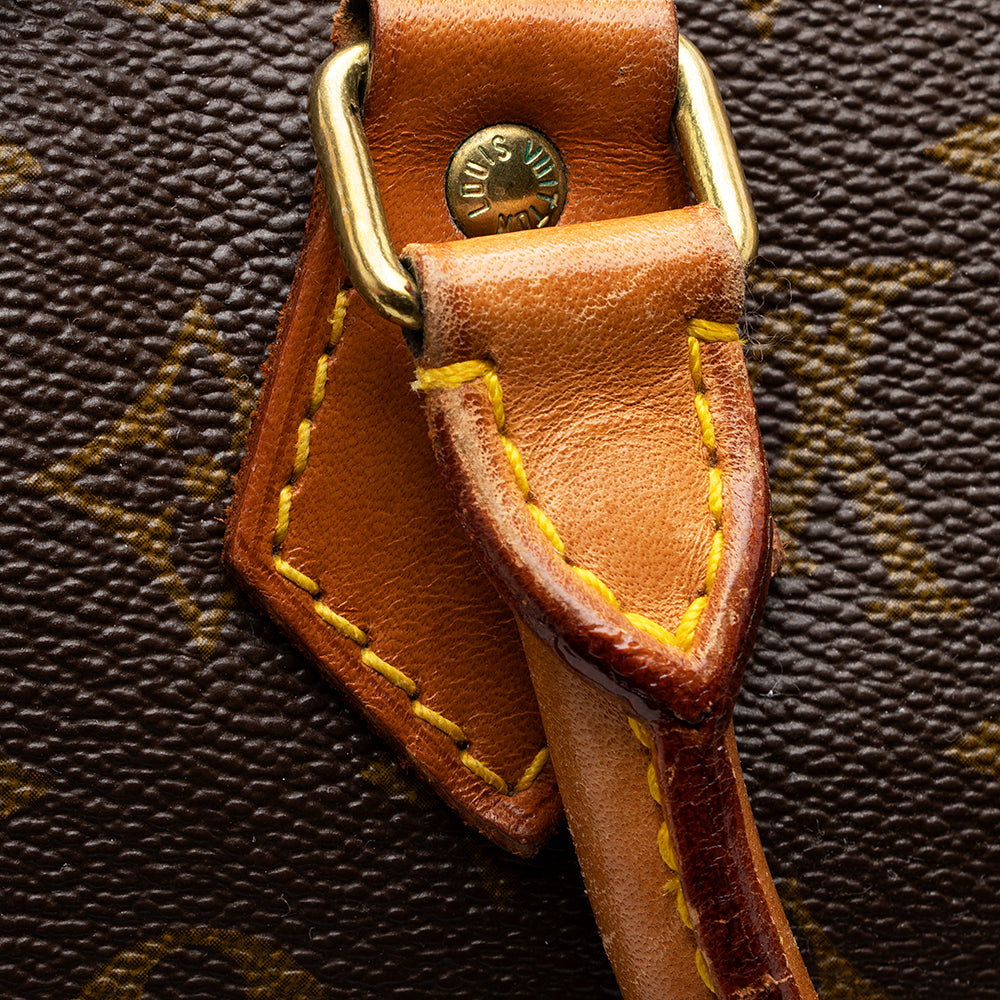 Louis Vuitton Vintage Monogram Canvas Speedy 35 Satchel (SHF-18502)