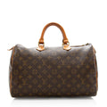Louis Vuitton Vintage Monogram Canvas Speedy 35 Satchel (SHF-18502)