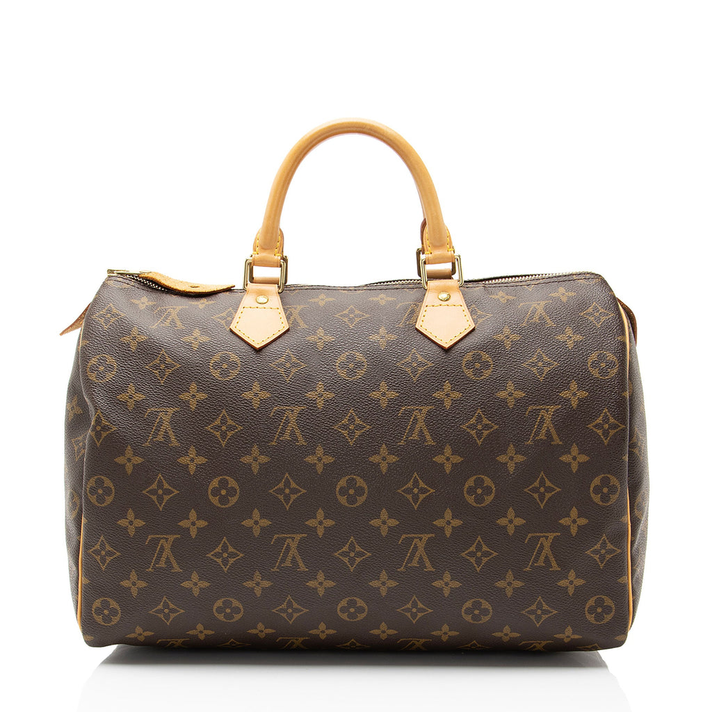 Louis Vuitton Vintage Monogram Canvas Speedy 35 Satchel